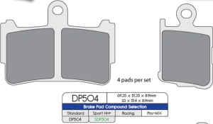 Brake Pad Sdp Sport Hh+ High Friction Street, 3, nordicamoto.ro