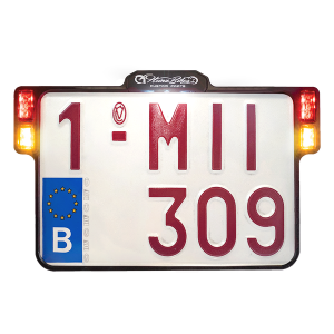 License Plate Holder 3-in-1 For Eu Countries Black, 1, nordicamoto.ro