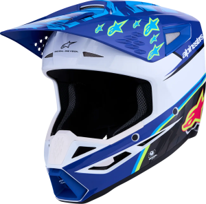 Casca Alpinestars SM3 Falcon Albastru/Negru/Roz, nordicamoto.ro