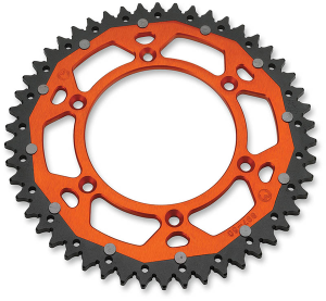 MOOSE RACING Pinion dublu spate Negru, Portocaliu, Anodizat, 2, nordicamoto.ro