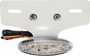 Mini Led Cat Eye Taillight With License Plate Mount Red