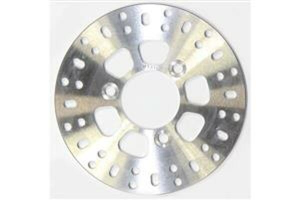 Round D-series Scooter Brake Rotor Silver, Stainless Steel