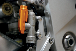 Integrated Rear Brake Reservoir Gold