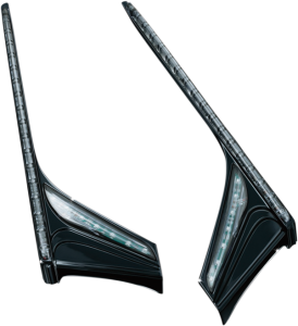 Led Vertical Rear Run-brake Light Strip Gloss Black