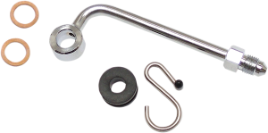 Brake Line Upper Adapter Chrome, 1, nordicamoto.ro