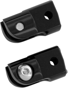 Rear Folding Footpeg Adapters Black