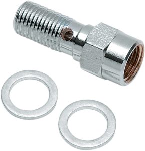 Banjo Bolt With Break Light Switch Mount Chrome, 1, nordicamoto.ro