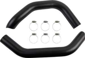 Heatshields Black, Powder-coated