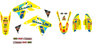 Blackbird Racing Replica Team Suzuki Ksrt 2022 Graphics Kit Yellow, Blue, 1, nordicamoto.ro