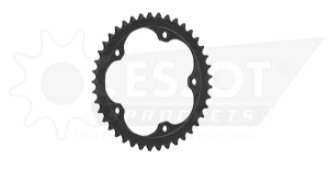 Pinion standard spate 525, negru 