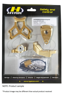 Steering Damper Mounting Kit Gold