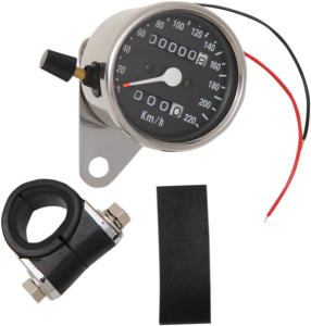 2.4(r) Mini Mechanical Speedometer Black, 1, nordicamoto.ro