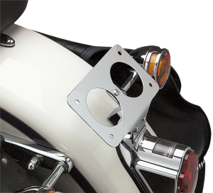 Laydown License Plate Mount Chrome, 2, nordicamoto.ro