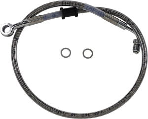 Stainless Steel Brake Line Kit Silver, Clear-coated, 1, nordicamoto.ro