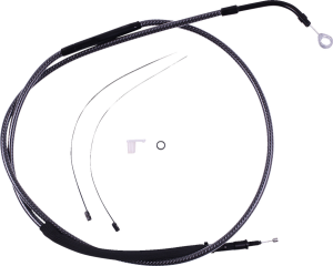 High-efficiency Polished Karbonfibr Clutch Cable Silver, 1, nordicamoto.ro