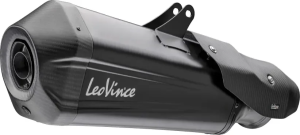 Tobă de eșapament LeoVince LV-12 R Black Edition Slip-On pentru Suzuki V-Strom 1050, nordicamoto.ro