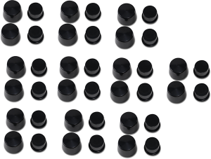 Front Axle Caps Black, 2, nordicamoto.ro