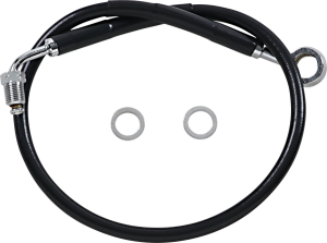 Stainless Steel Brake Line Kit Black, Vinyl Coated, 1, nordicamoto.ro