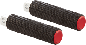 M-eight Fusion Footpegs Black, Red, 1, nordicamoto.ro