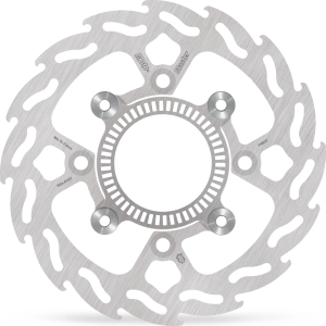 Flame Fixed Brake Rotor Silver, Stainless Steel 