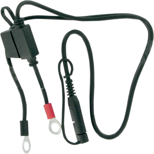 Ring Terminal Harness Black Quick Disconnect 12v 0.75a 0.6m 2-pin Black Black