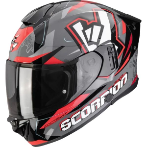 Casca integrala SCORPION EXO-530 AIR ROK S Gri/Negru/Rosu, nordicamoto.ro