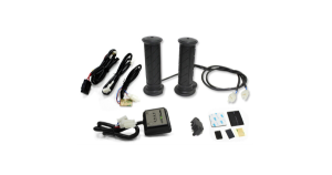 Set Mânere Încălzite Bronco cu Încălzitor pentru Degetul Mare 4 Trepte pentru ATV 22 mm