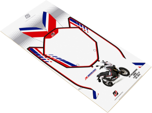 Scooter Decal Set Blue, Red, White, 4, nordicamoto.ro