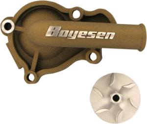 Supercooler Water Pump Cover And Impeller Kit Powder-coated, Magnesium, 1, nordicamoto.ro