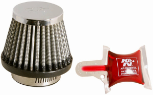 Clamp-on Air Filter Chrome