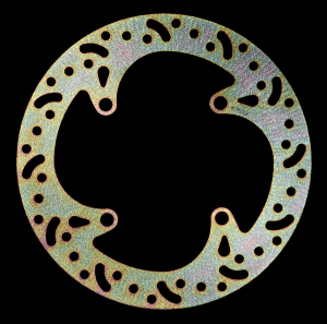 Round D-series Fixed Offroad Brake Rotor Gold, Zinc