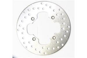 Round D-series Fixed Offroad Brake Rotor Silver, Stainless Steel