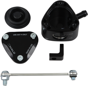 Halo Fluid Container Black, Anodized