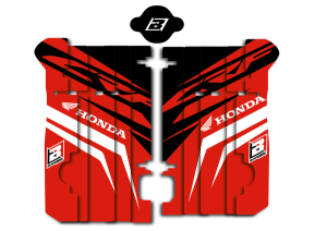 Rad Louver Decals Black, Red, White