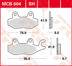 Plăcuțe de frână ceramice universale, 2, nordicamoto.ro