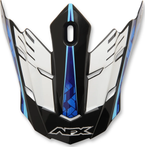 Fx-17 Complex Factor Visor Peak Pearl White/blue/light Blue Black, Blue, White