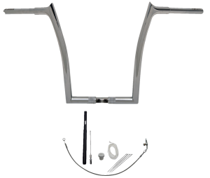 1-1/4(r) Ez Install Pointed Top Handlebar Kit Silver