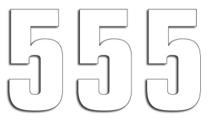 Two Series Numbers White