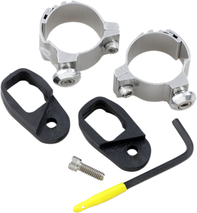Turn Signal Relocation Hardware Kit Silver
