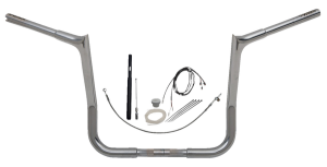 1-1/4(r) Ez Install Pointed Top Handlebar Kit Silver, 4, nordicamoto.ro