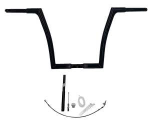 1-1/4(r) Ez Install Flat Top Handlebar Kit Black, 2, nordicamoto.ro