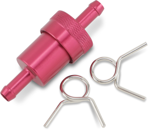 Anodized Aluminum Fuel Filter Red