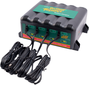 Charger Station Battery Tender® 12v 22.3 X 17.8 X 8.9cm 1.25a 4-bank Black Black, 1, nordicamoto.ro