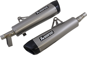 Titanium Slip-on Line Muffler Silver 
