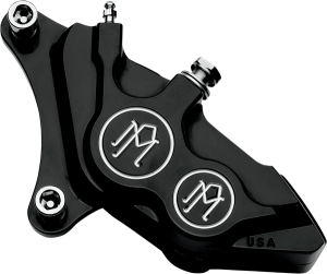 Four-piston Differential-bore Caliper Black, Matte, Aluminum