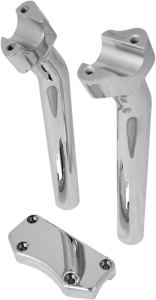 Handlebar Riser & Top Clamp Kit Silver, 1, nordicamoto.ro