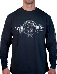 Flash And Bones Long-sleeve T-shirt Black