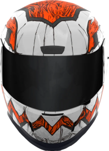 Airform Trick Or Street 3 Helmet White, Orange 2XL, 4, nordicamoto.ro