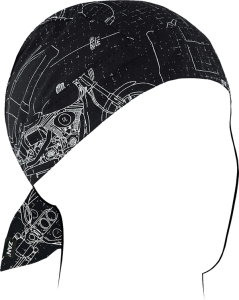 Flydanna® Cotton Headwrap Black