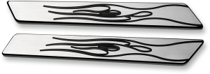 Saddlebag Latch Inserts Silver